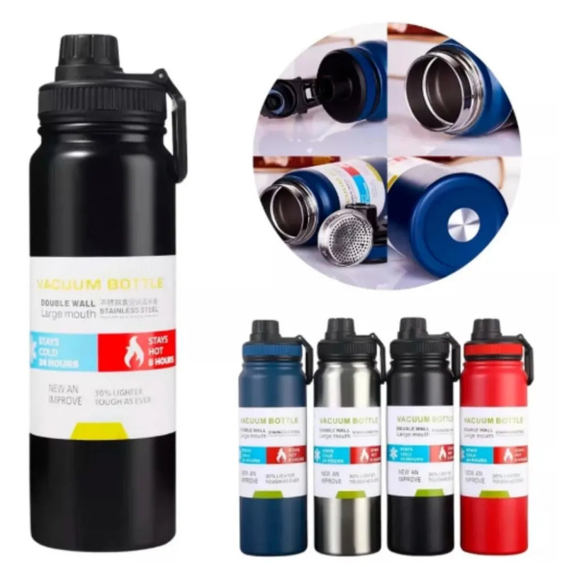 Garrafa Térmica 800ml garrafa espacial Quente Frio Com Isolamento Térmico De Grande Capacidade