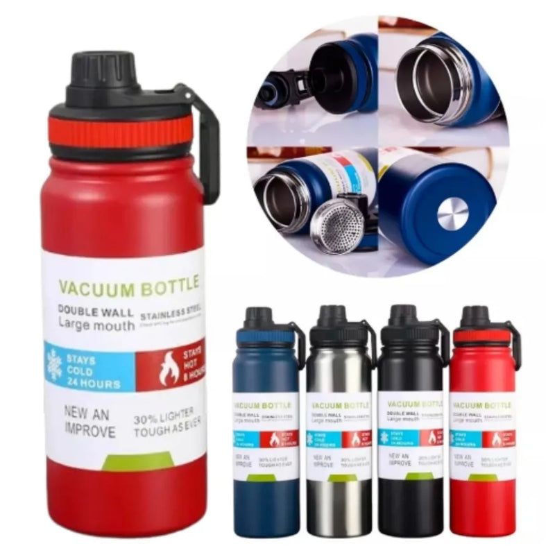 Garrafa Térmica 800ml garrafa espacial Quente Frio Com Isolamento Térmico De Grande Capacidade