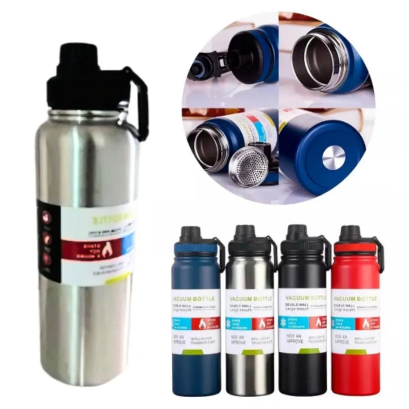 Garrafa Térmica 800ml garrafa espacial Quente Frio Com Isolamento Térmico De Grande Capacidade