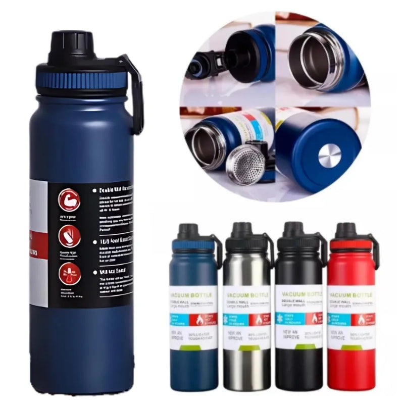 Garrafa Térmica 800ml garrafa espacial Quente Frio Com Isolamento Térmico De Grande Capacidade