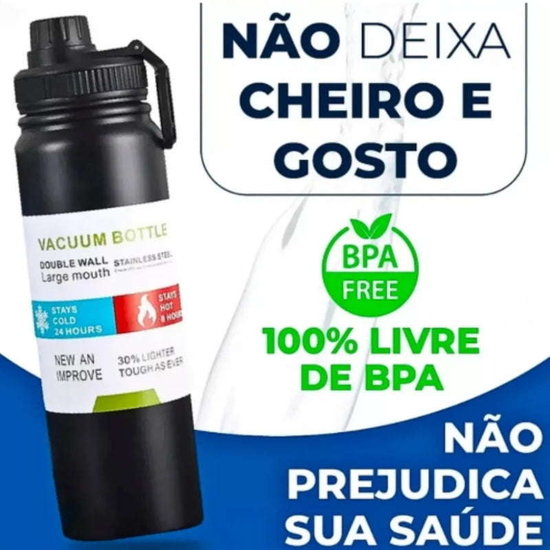 Garrafa Térmica 800ml garrafa espacial Quente Frio Com Isolamento Térmico De Grande Capacidade