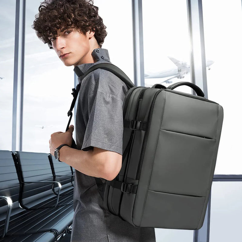 Mochila multifuncional de grande capacidade para laptop com carregamento USB