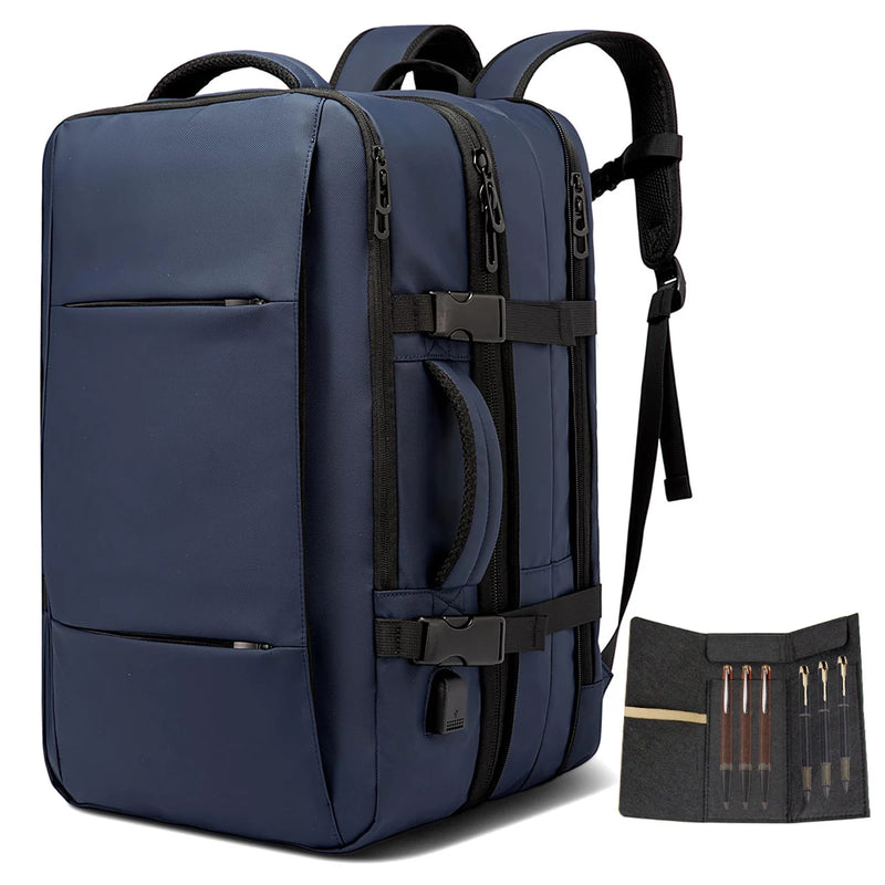 Mochila multifuncional de grande capacidade para laptop com carregamento USB
