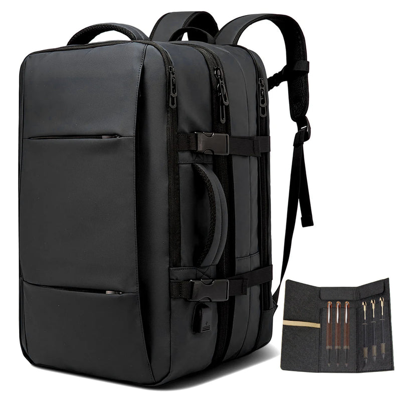Mochila multifuncional de grande capacidade para laptop com carregamento USB