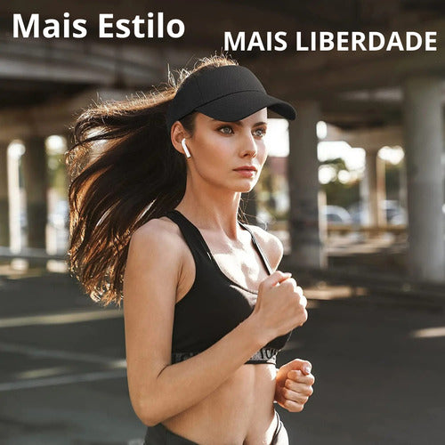 Viseira Sol Praia Verão Esporte Volei Feminina Varias Cores