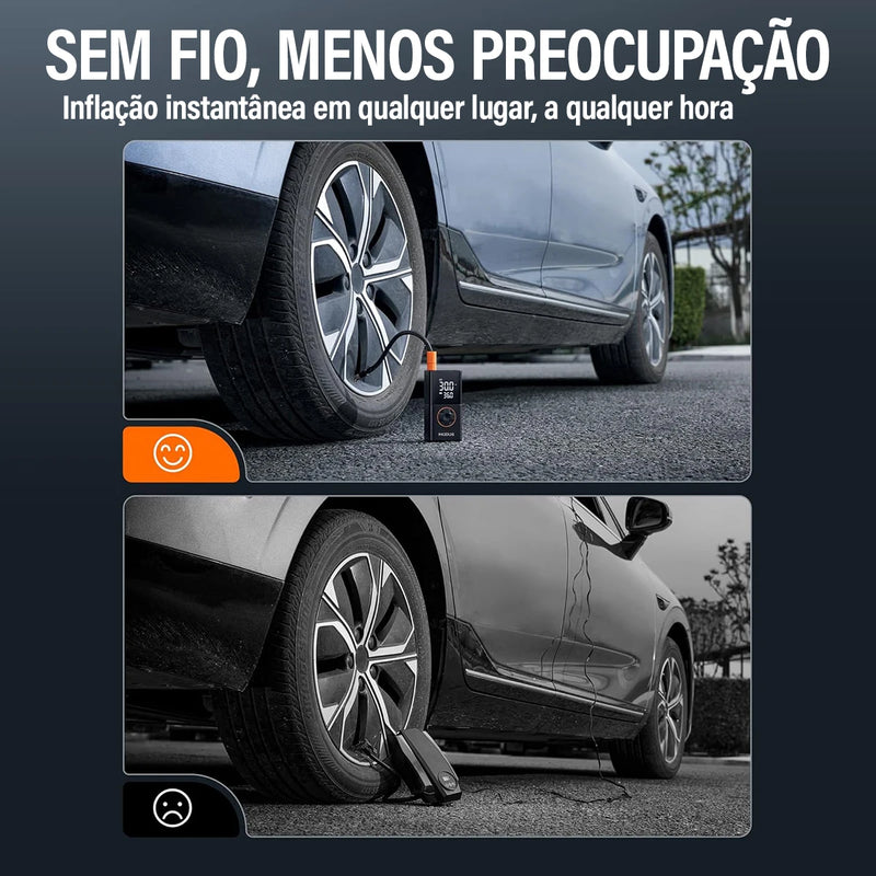 Calibrador Elétrico Portátil | Compressor De Ar Sem Fio