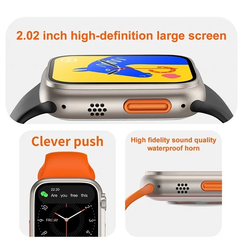 T800 ultra atualizado novo bluetooth esportes relógio inteligente