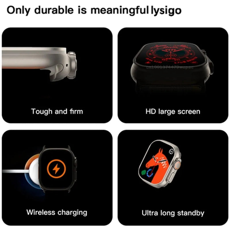 T800 ultra atualizado novo bluetooth esportes relógio inteligente