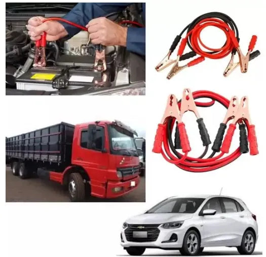 Auxiliador Partida  Cabo de Chupeta Bateria Veículo Carro 1.90 800amp