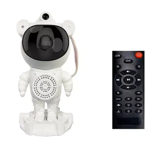 Projetor Luz Noturna Galaxia Astronauta C/ Bluetooth Musica