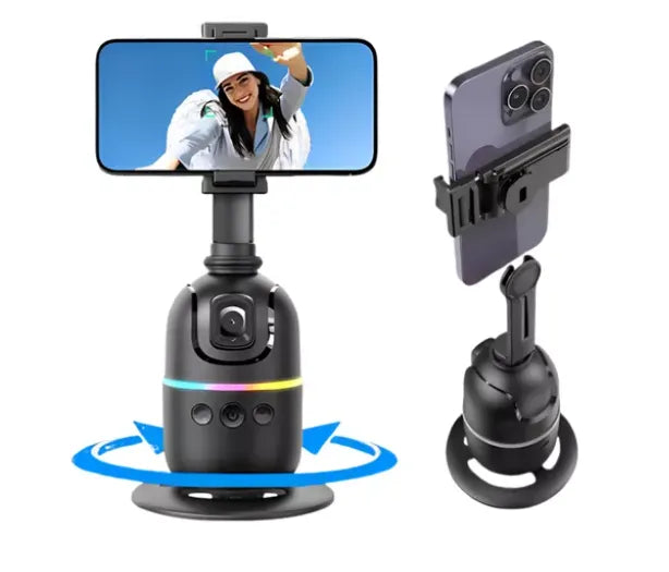 Gimbal Suporte Celular Gira 360 Reconhecimento Facial Tiktok