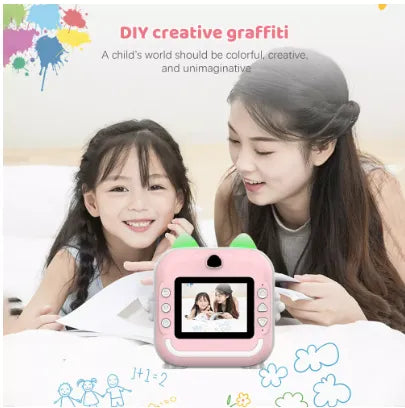 Câmera Instantânea Infantil Hd Impressão Digital 10-20mm