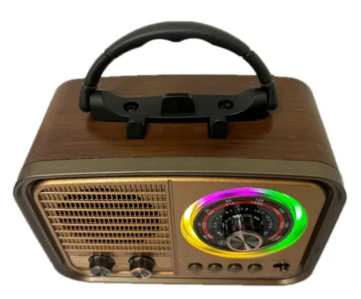 Rádio Retro Com Bluetooth Vintage AM/FM/USB/MP3