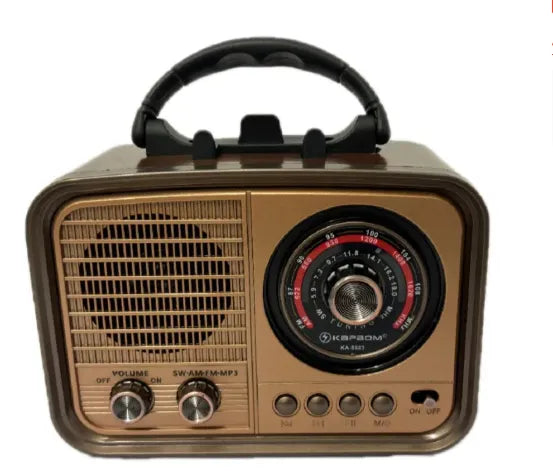 Rádio Retro Com Bluetooth Vintage AM/FM/USB/MP3