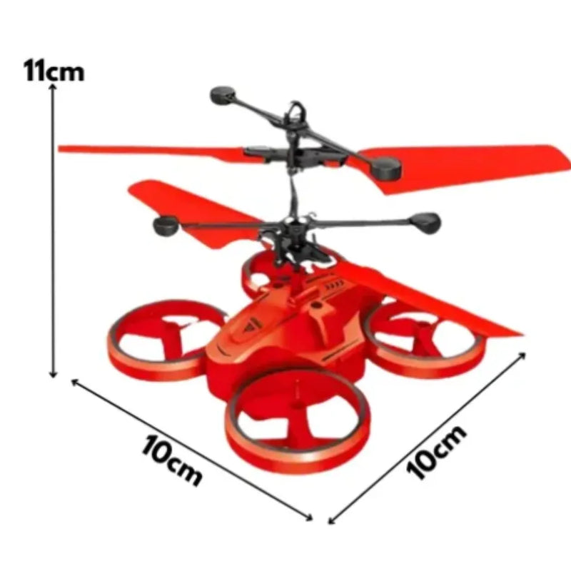 Mini Drone Recarregável Controle Remoto E Sensor - Cor aleatoria