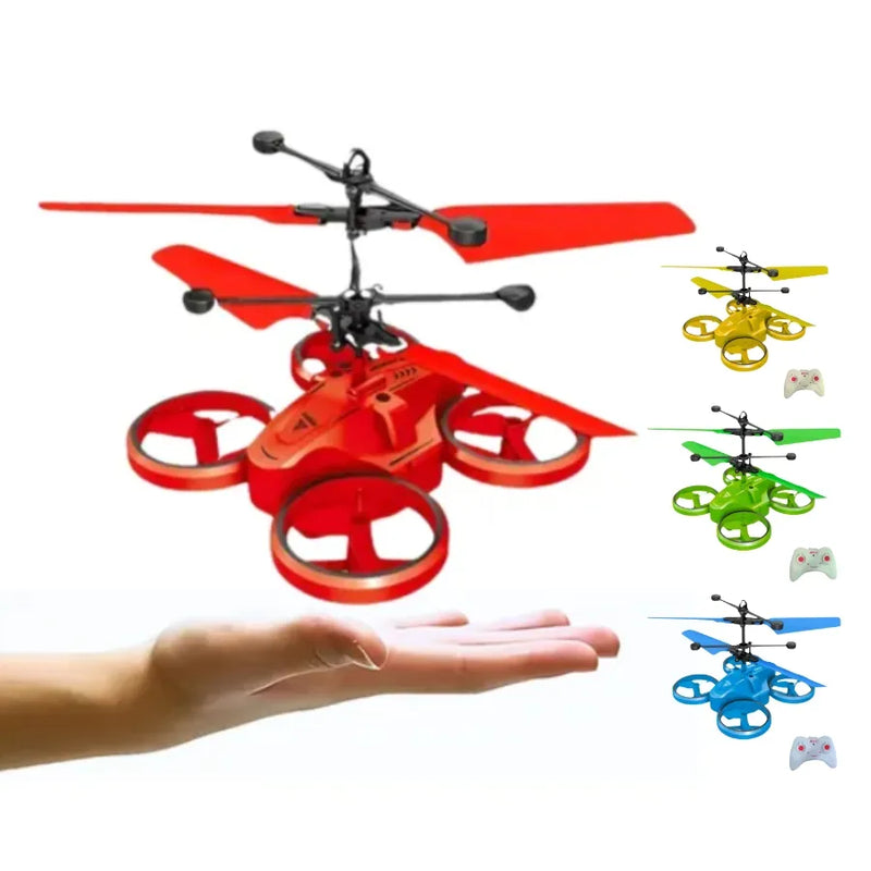 Mini Drone Recarregável Controle Remoto E Sensor - Cor aleatoria