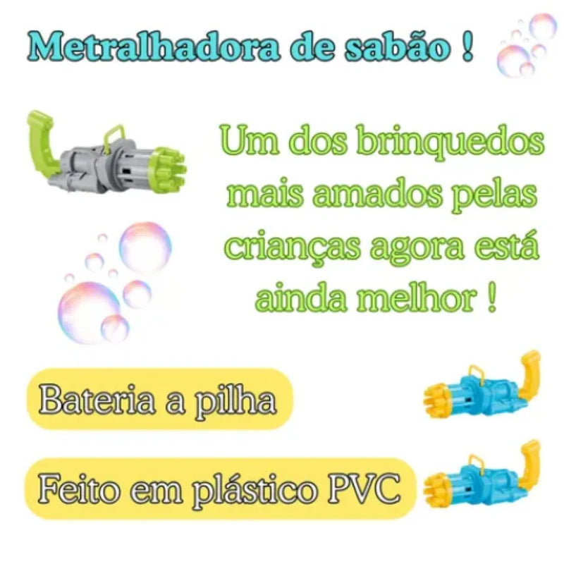 Lança Bolhas De Sabão Lançador De Bolinhas  Lança Bolhas De Sabão Lançador De Bolinhas