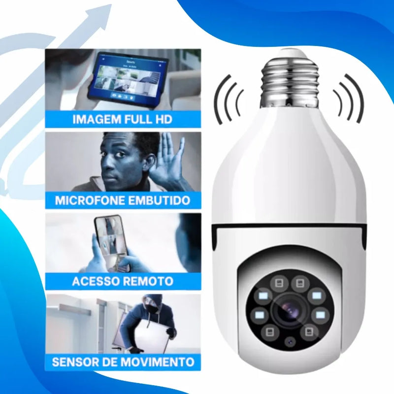 Camera Ip Giratória 1080p Externa Prova Zoom Dágua Noturna