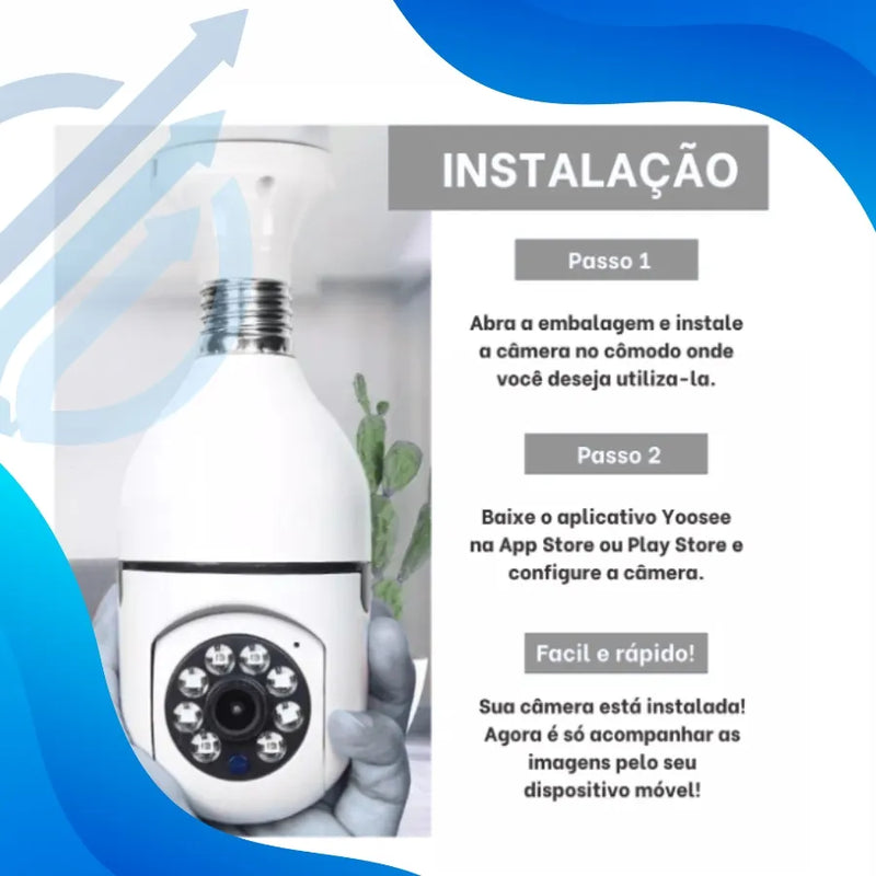 Camera Ip Giratória 1080p Externa Prova Zoom Dágua Noturna