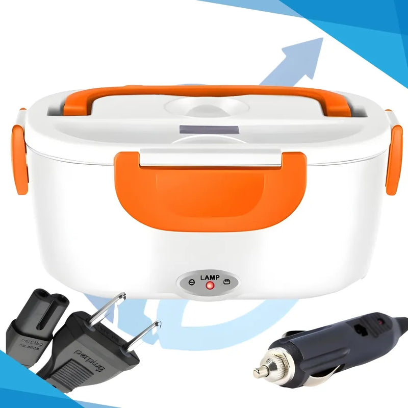 Lancheira elétrica portátil de aquecimento rápido 110v cor laranja