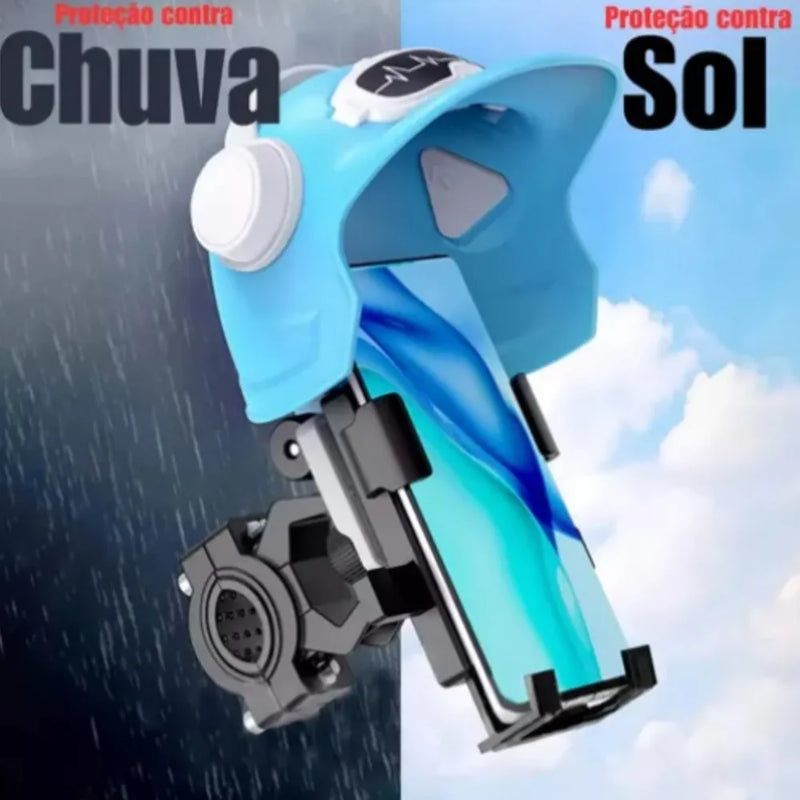 Suporte Celular Moto Bike Anti Reflexo Capacete Quebra Sol