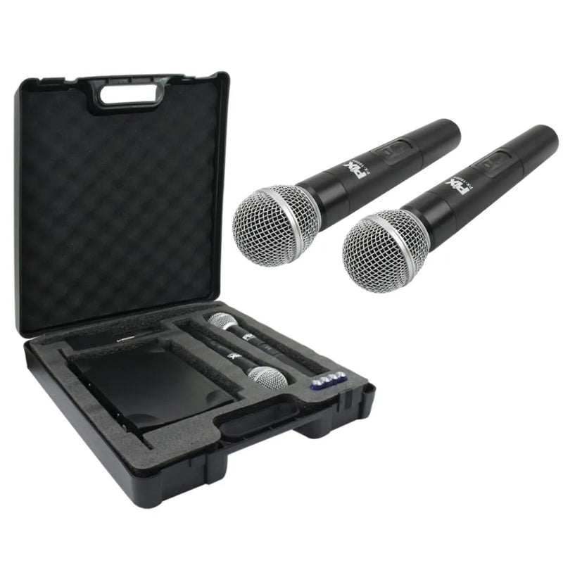 Microfones Profissional Wireless Uhf 60 Metros Com Receptor
