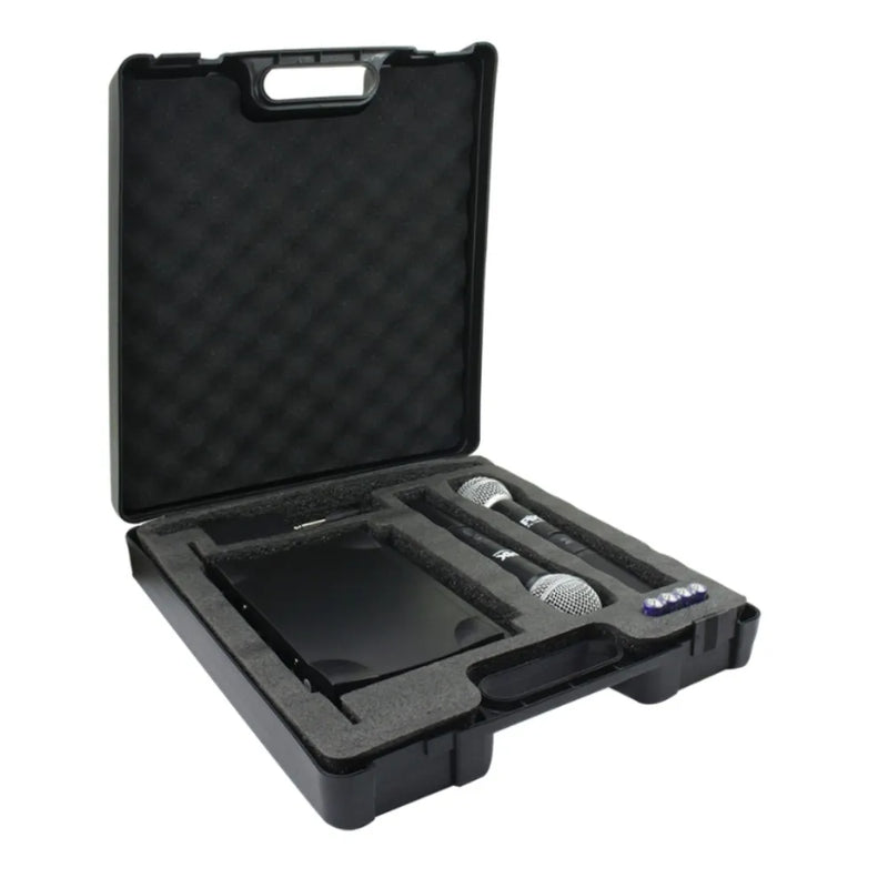 Microfones Profissional Wireless Uhf 60 Metros Com Receptor