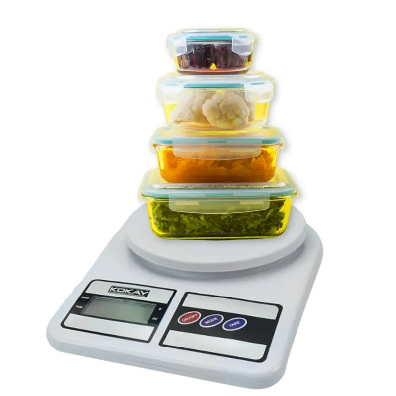 Balança De Cozinha Digital - Até 10kg- Com Pilha