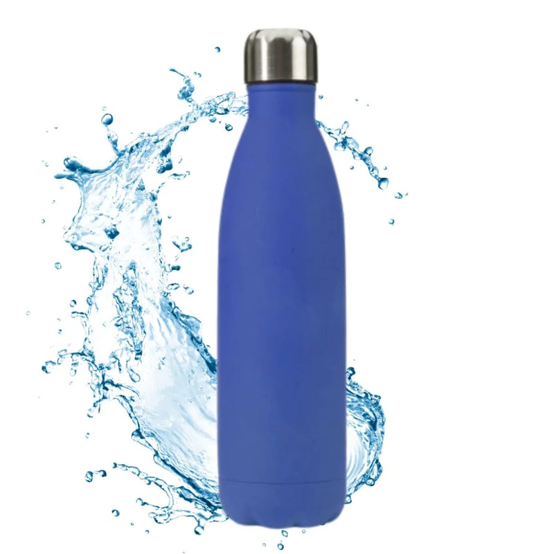 Garrafa Água Squeeze 350ml Térmica Inox Colorida Academia Escola